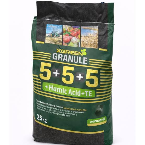 کود کامل 5-5-5 گرانوله ایکس گرین 25 کیلویی